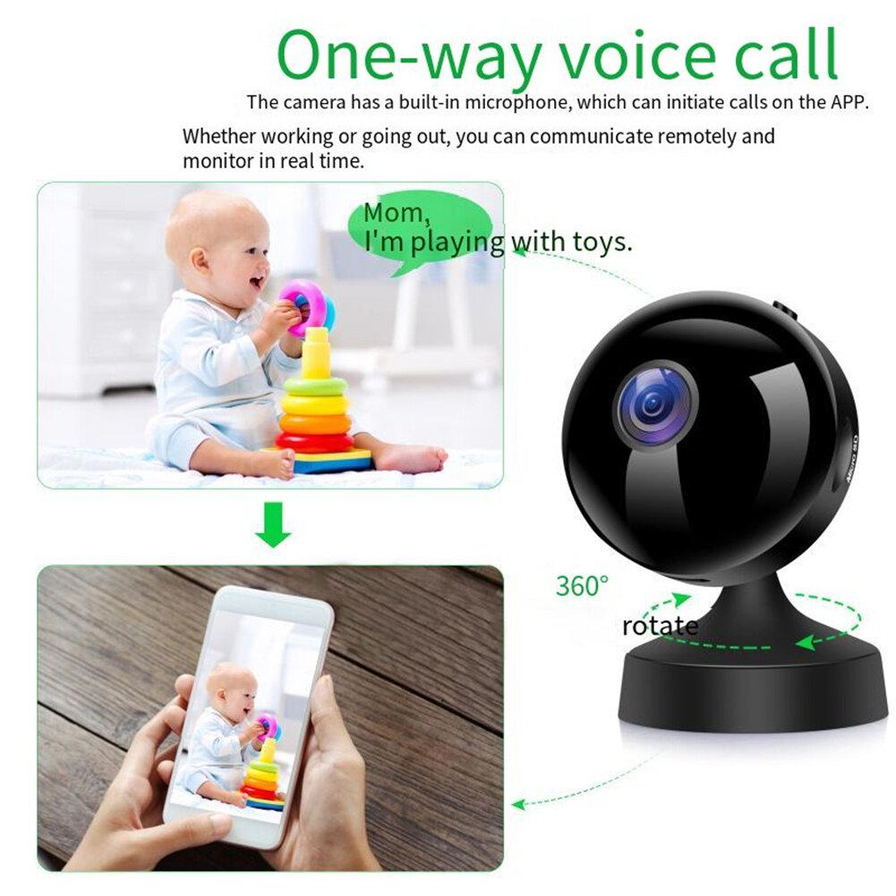 Camera A9 Camera 1080p HD Wifi Camera giám sát không dây Camera hồng ngoại Tầm nhìn ban đêm Máy quay phim an ninh gia đình