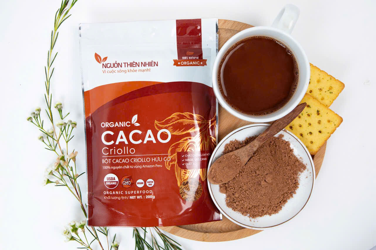 BỘT CACAO HỮU CƠ PERU 200G NGUỒN THIÊN NHIÊN