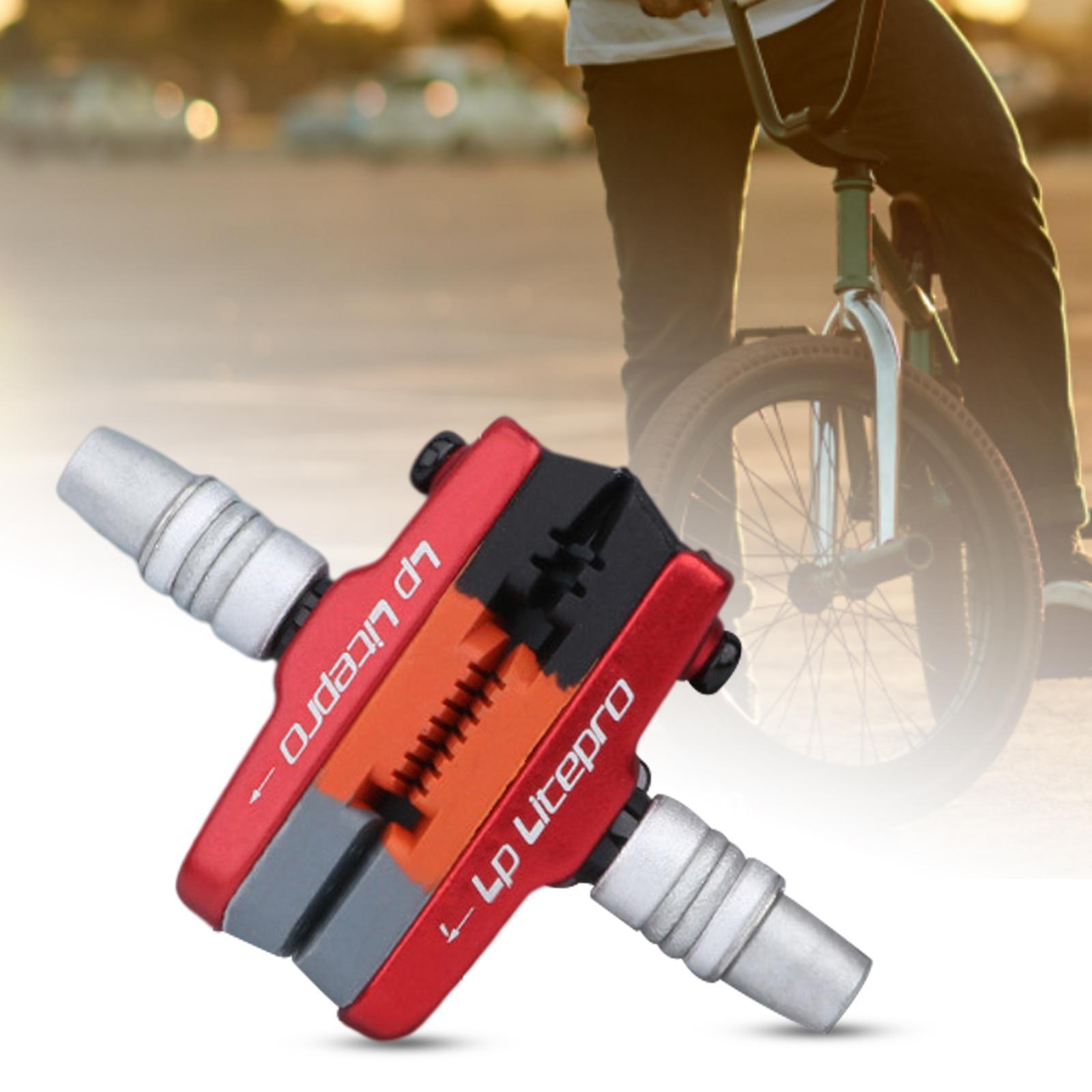 2x 2x Premium Durable Bike Brake Blocks Mountain Road Brake Pads Repair Accessories