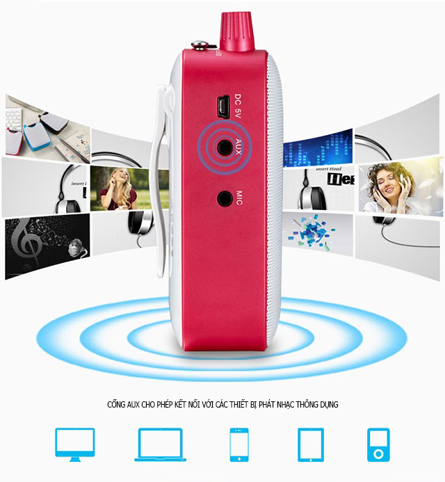 Máy trợ giảng không dây Shidu SD-M500 UHF