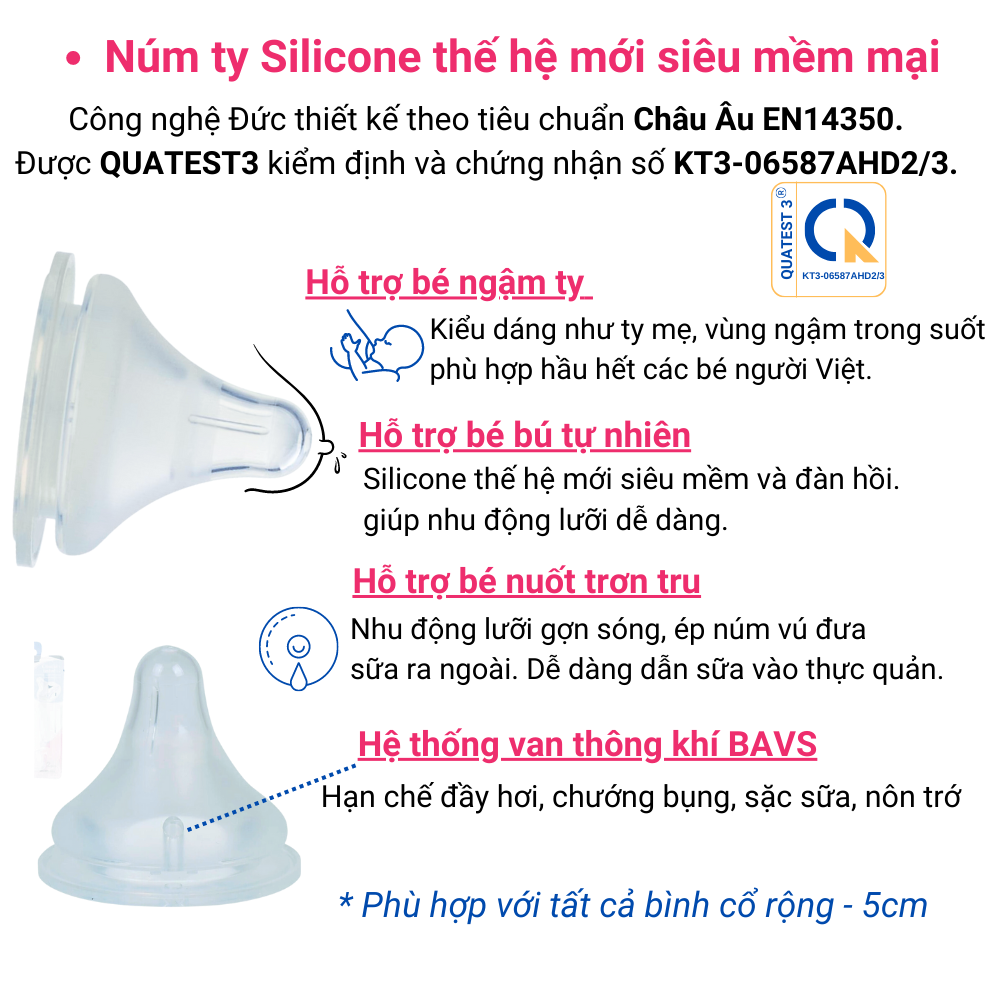 Bình Sữa Cổ Rộng Babi 1 Thuỷ Tinh Bọc Silicon Chống Vỡ Và Cảm Biến Nhiệt Độ - Dung tích 240ml - Cho trẻ từ 12 tháng tuổi