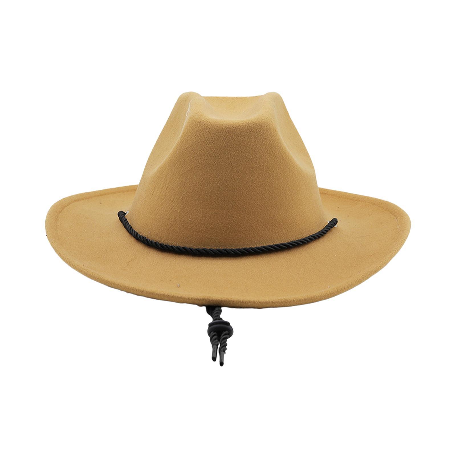 Western Cowboy Hat Cowgirl Hats Headwear Photo Props Breathable Decor Sun Hat Jazz Hat for Festival Performance Halloween Carnival Men Women