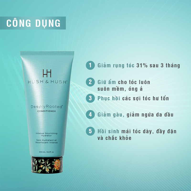 Dầu xả Hush And Hush DeeplyRooted Conditioner 100ml