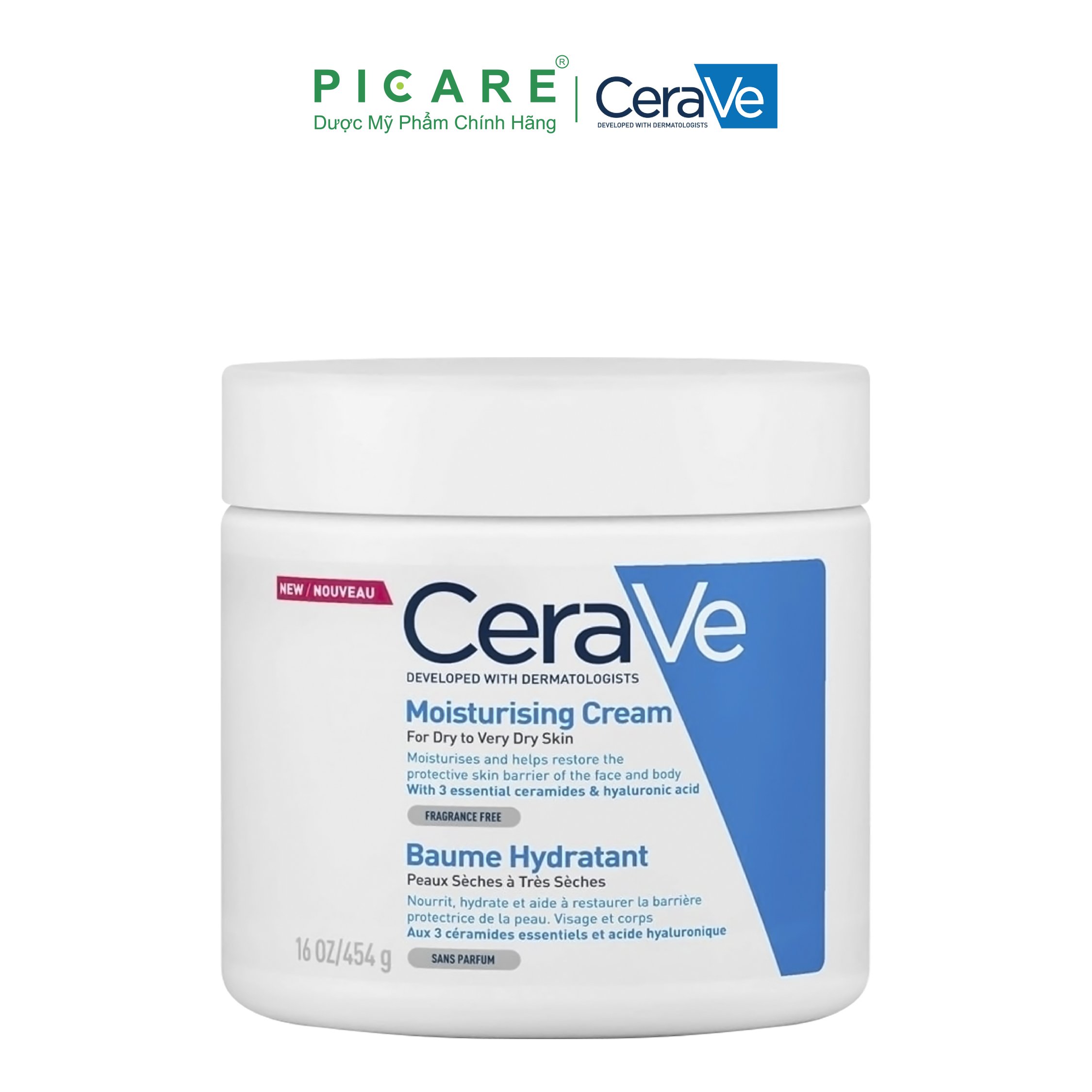 Kem Dưỡng Ẩm Cho Da Khô CeraVe Moisturising Cream 454g