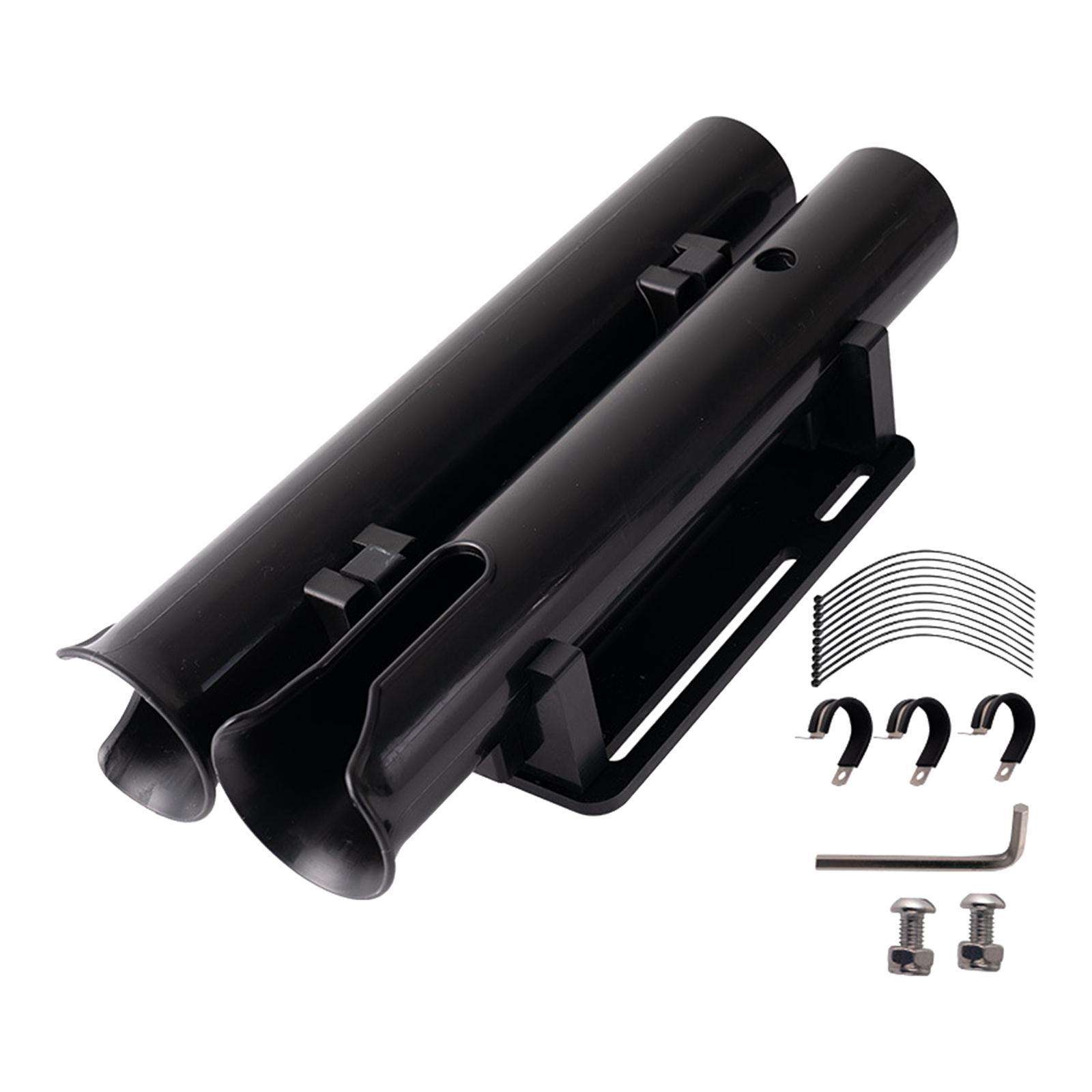 Fishing Rod Holder Fishing Accessories Holds 2 Rods with Screws Easy Mount