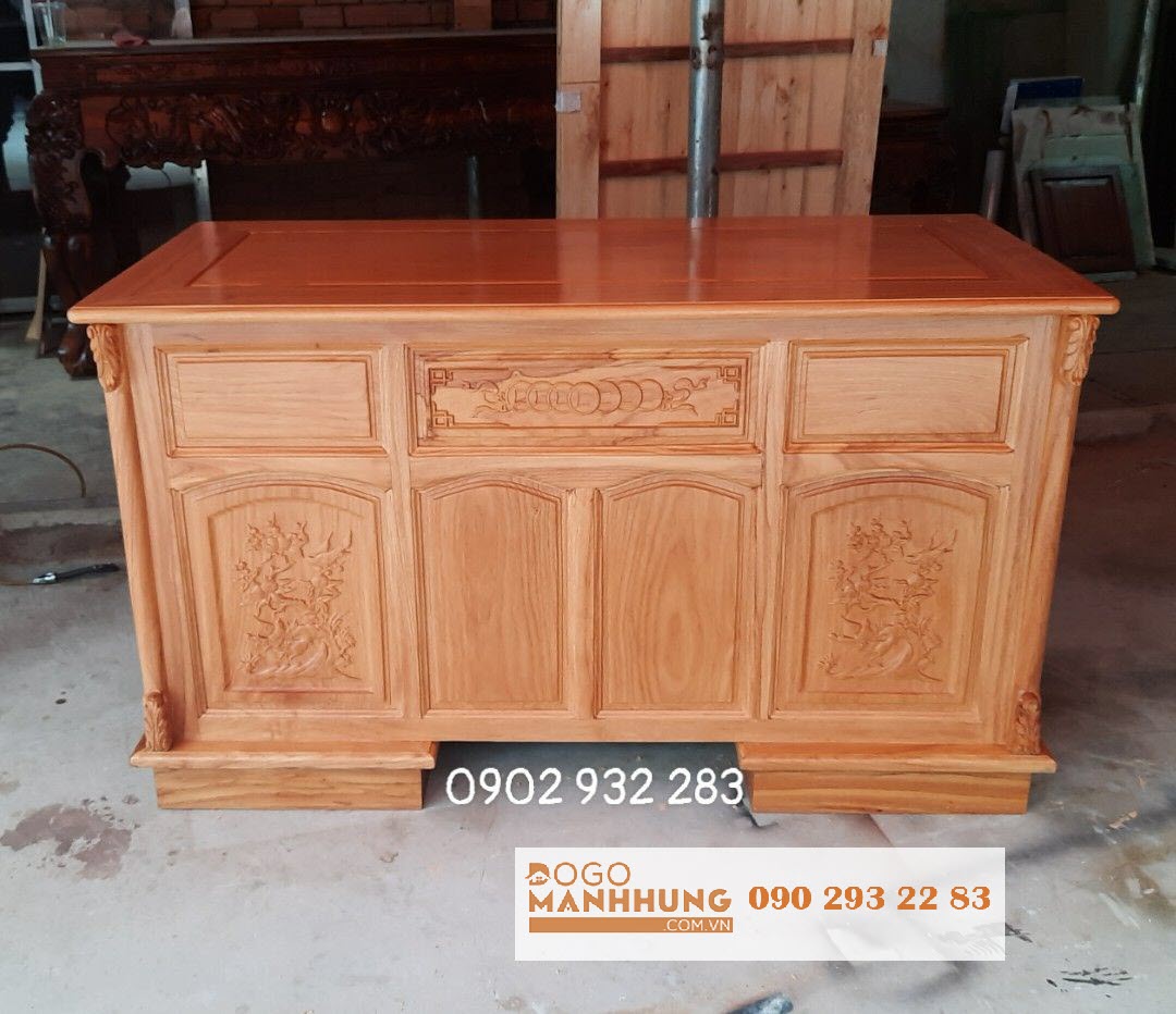 Bàn Giám Đốc Gỗ Gõ Đỏ 1m60 - Bàn Văn Phòng