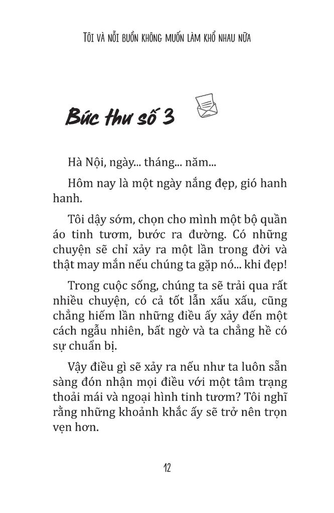 Tôi Và Nỗi Buồn Không Muốn Làm Khổ Nhau Nữa