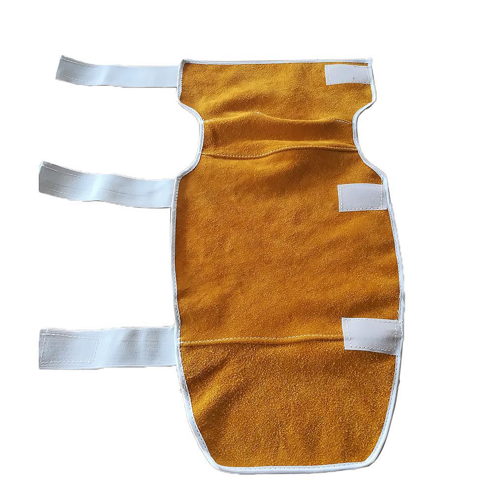 1 Pair Adjustable Welding Protective Knee Pads Flame Resistant for Welder