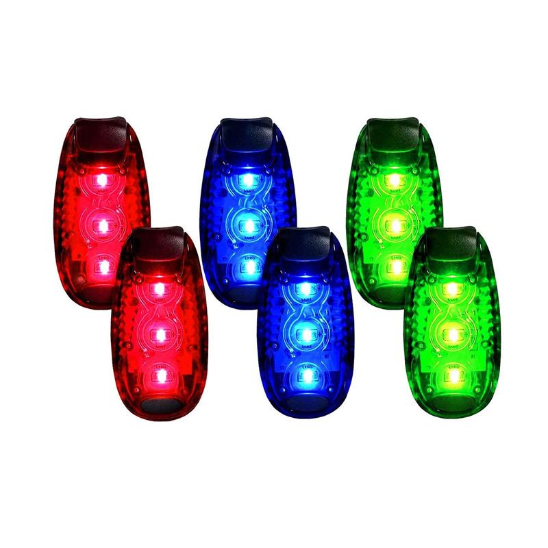 Đèn LED nhấp nháy bộ đèn an toàn đèn an toàn cho trẻ em cặp đi học người chạy ban đêm người leo núi chó xe kéo nhẹ có kẹp đèn cố định và đèn nhấp nháy 6er