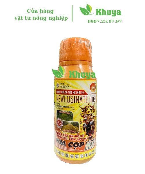 Thuốc trừ cỏ thế hệ mới 5.0 Newfosinate 150SL 450ml Đặc trừ các loại cỏ