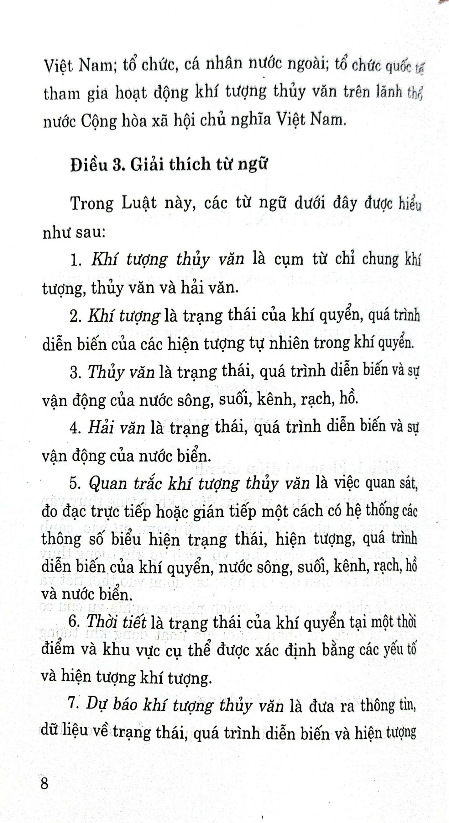 Hình ảnh Luật khí tượng thủy văn