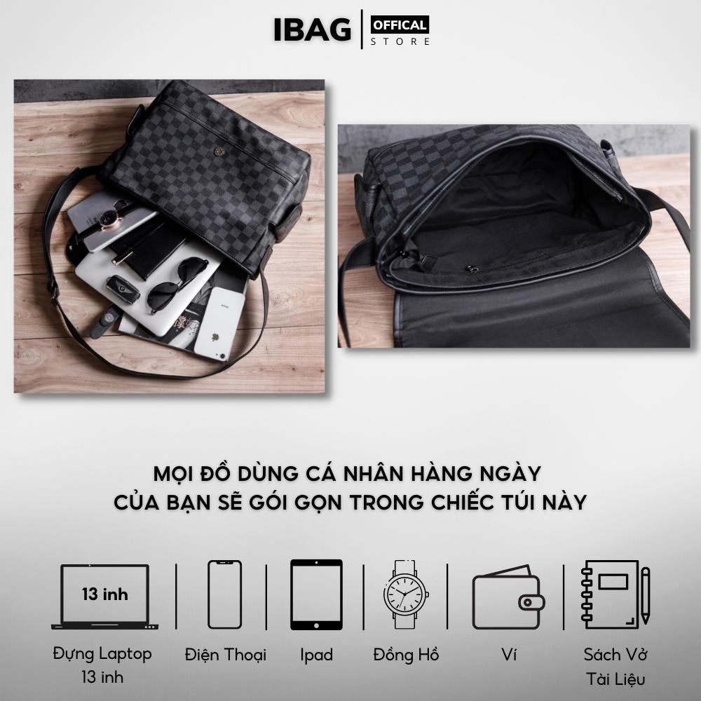Túi đeo chéo nam nữ unisex ,Da Pu cao cấp kẻ caro,Chống thấm nước -Kiểu dáng trẻ trung, cá tính -