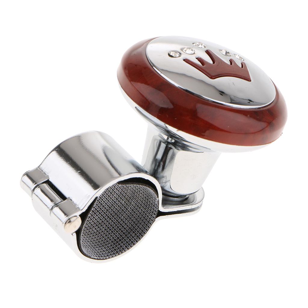 2X Car Steering Wheel  Knob Aid Power Assister  Universal Plating