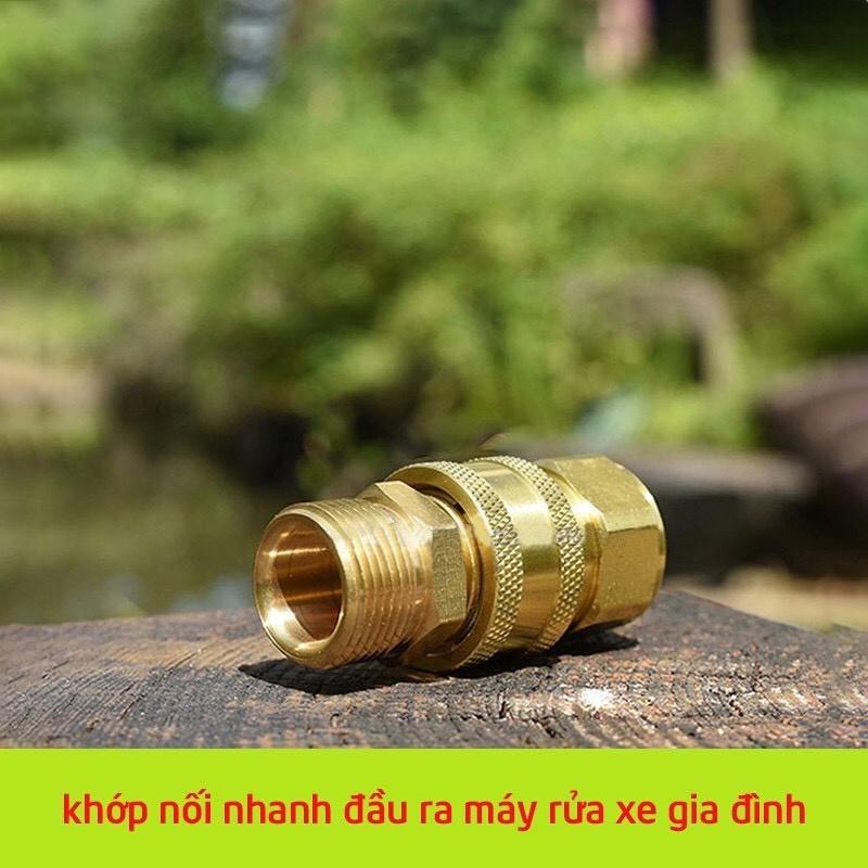 Bộ khớp nối nhanh đầu ra cho máy rửa xe áp lực cao, máy xịt rửa cao áp, máy rửa xe gia đình