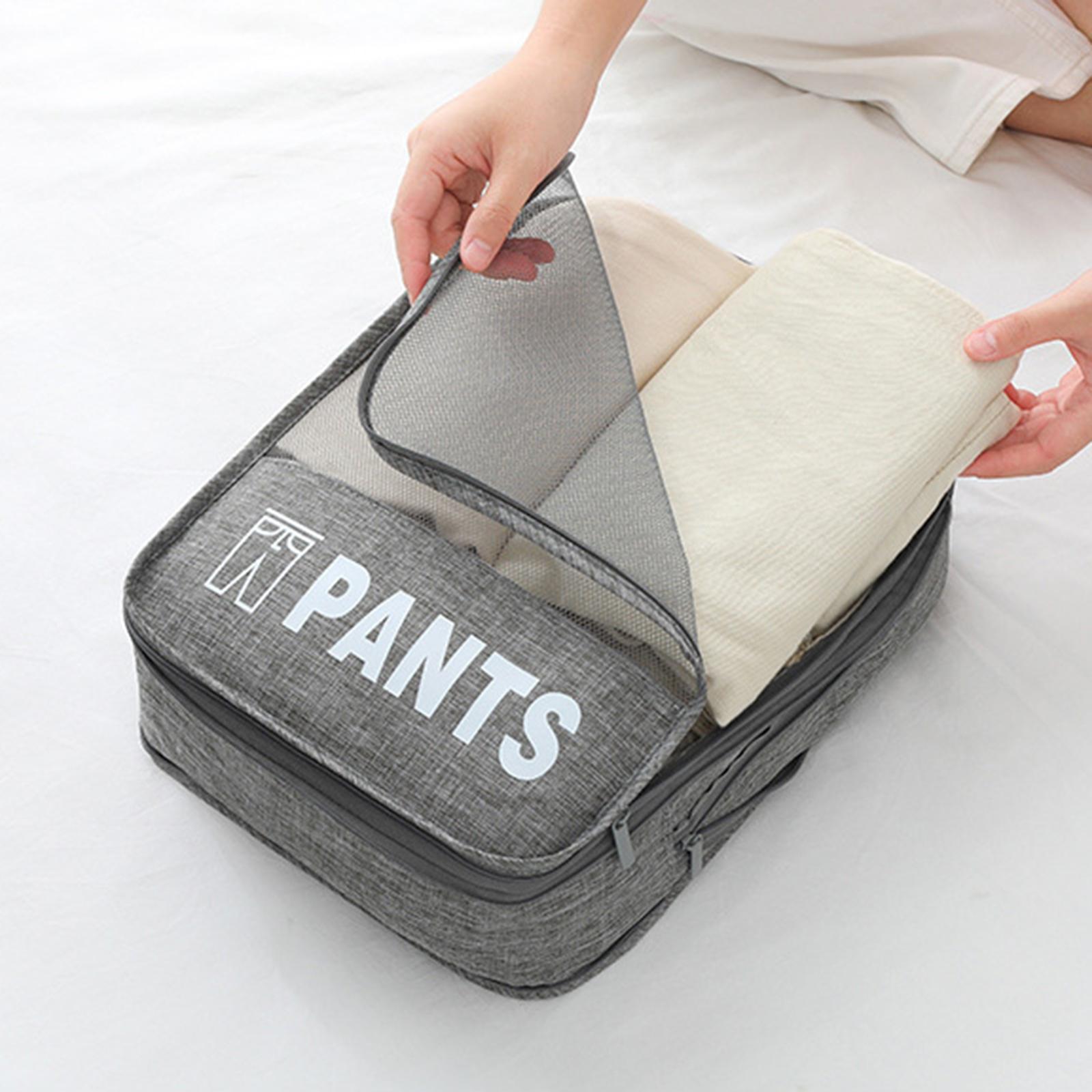 Compression Packing Cubes 3Pcs Set Expandable Travel Organizer Convenient