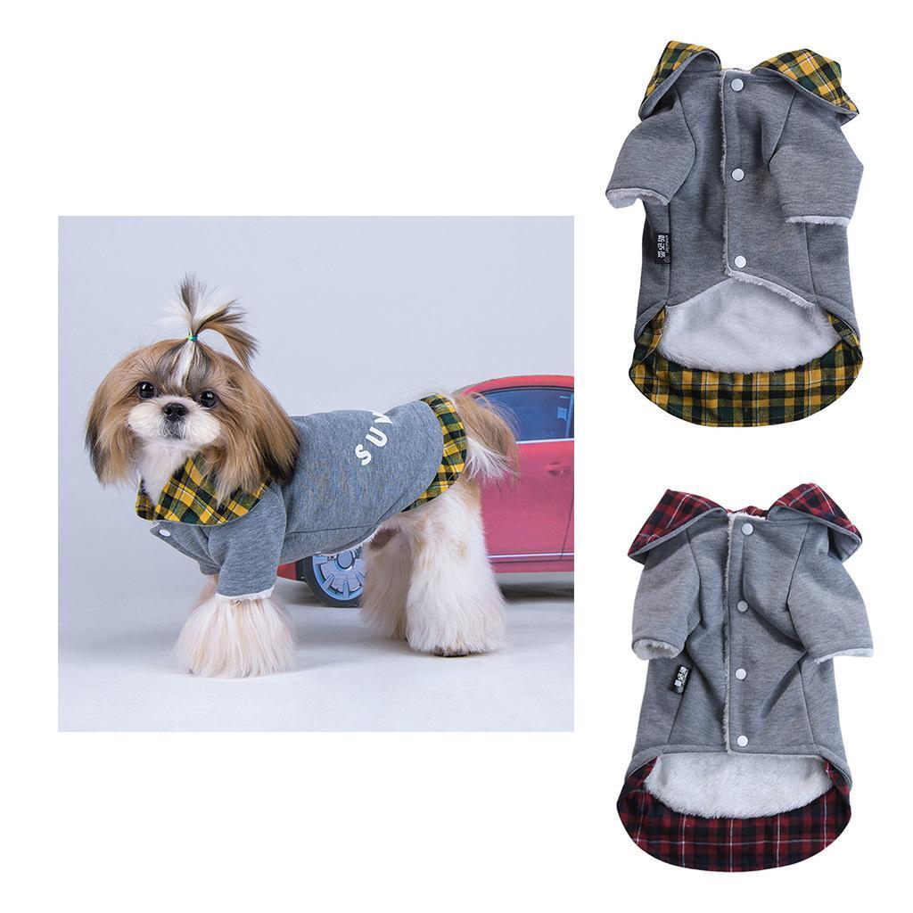 Dog Autumn Winter Warm Cotton Coat For Small Medium Dogs Puppies
