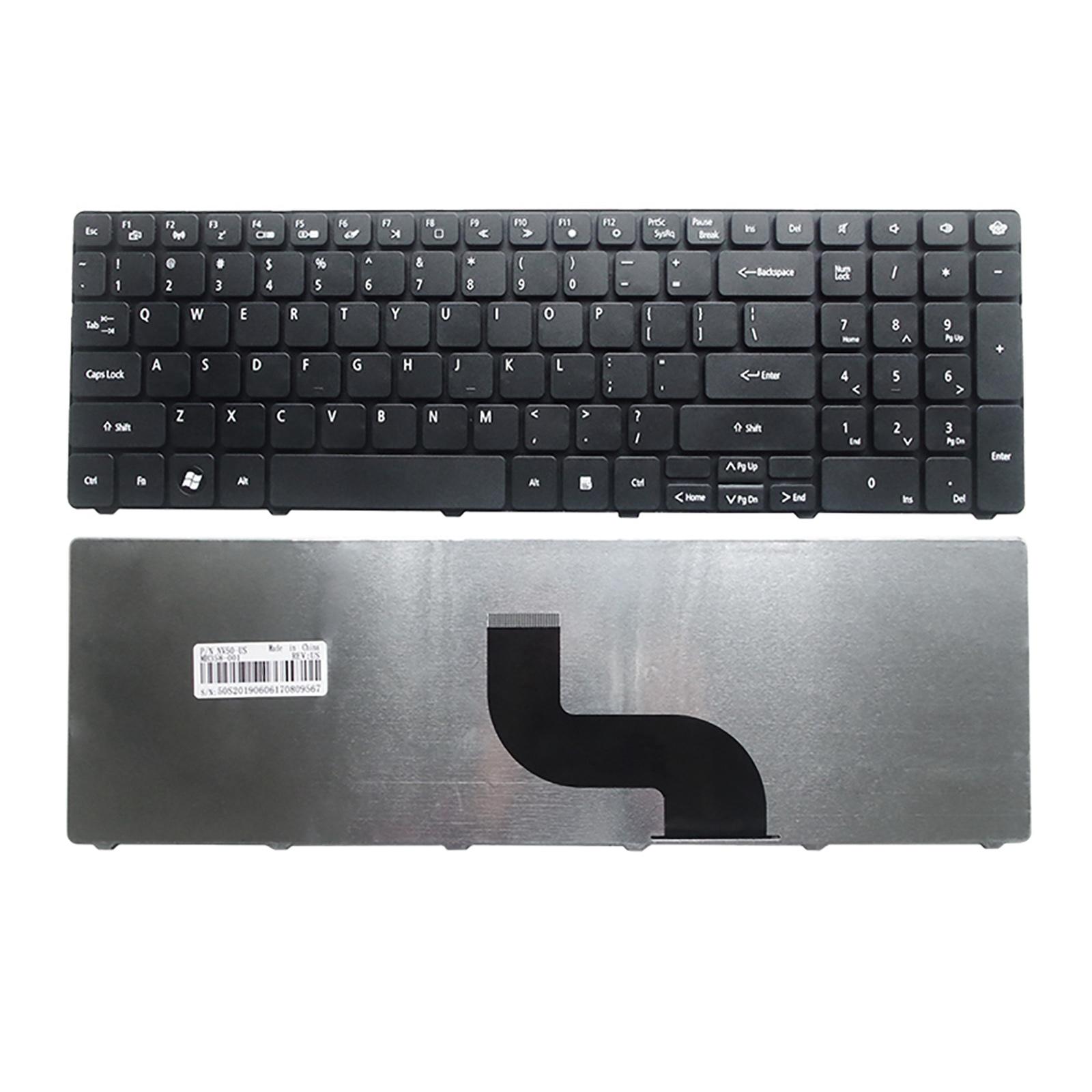 Black Laptop US Layout Keyboard for Gateway NV59A NV55C ID79C PK130QG2B00