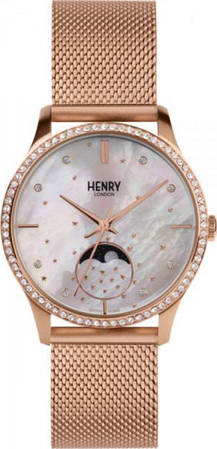 Đồng hồ nữ Henry London HL35-LM lịch mặt trăng