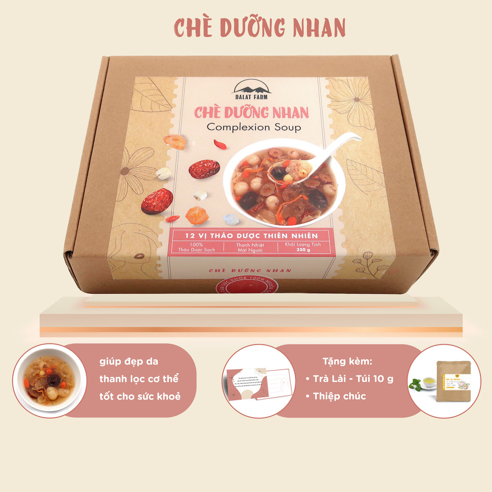 Chè Dưỡng Nhan DalatFarm - Hộp 350 g