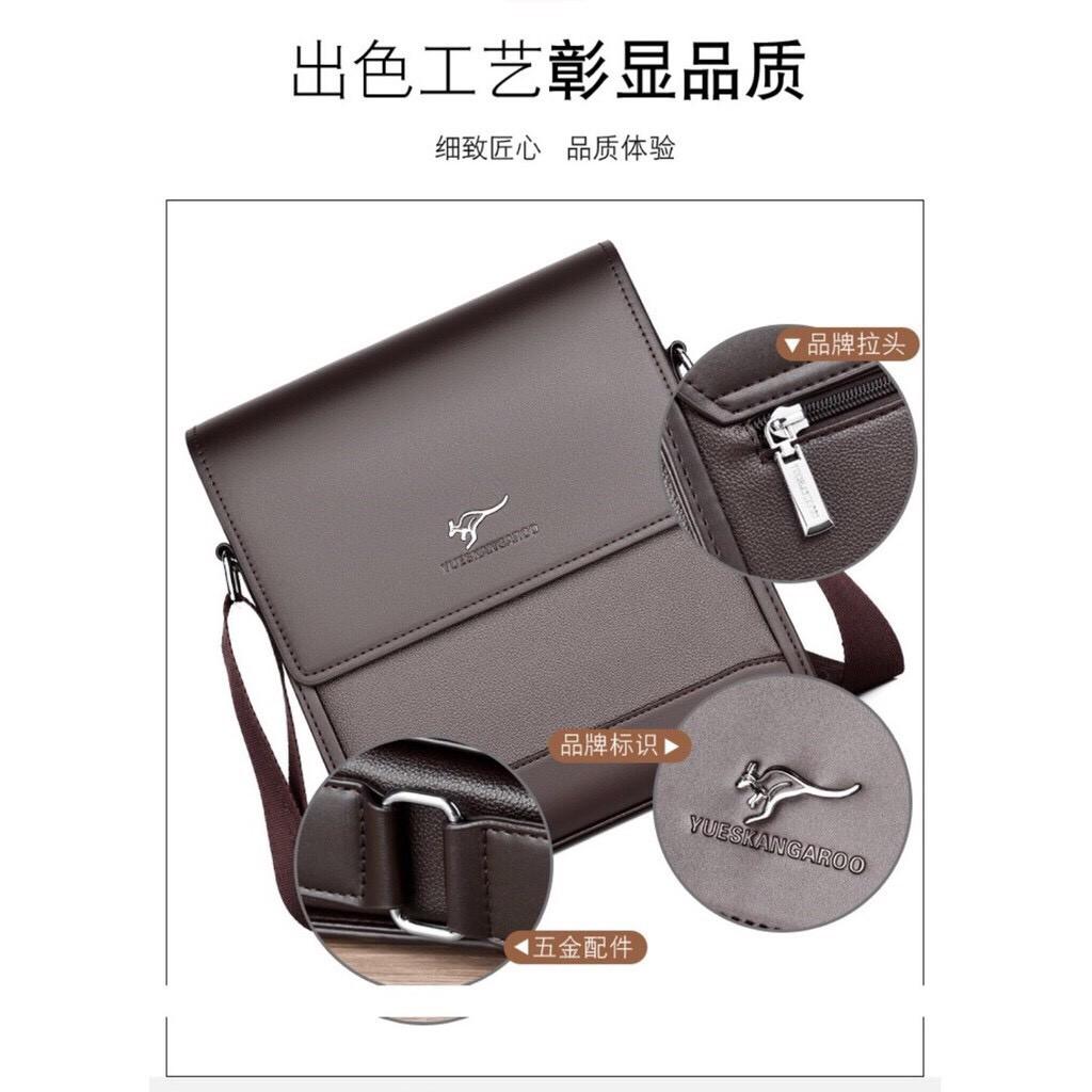 Túi đeo chéo nam da bò YUEKANGAROOS T53 Bảo hành da 12 tháng
