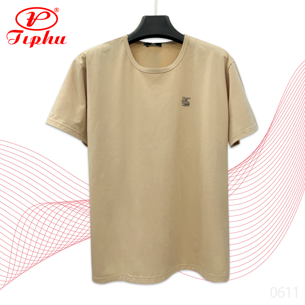 Áo phông nam cổ tròn, vải thun cotton trơn co giãn hút mồ hôi tốt, dáng ôm vừa trẻ trung