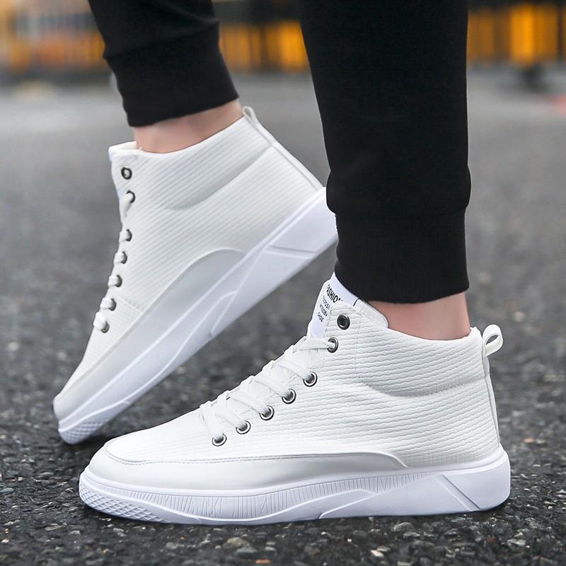 Giày thể thao canvas cổ cao thời trang cho nam