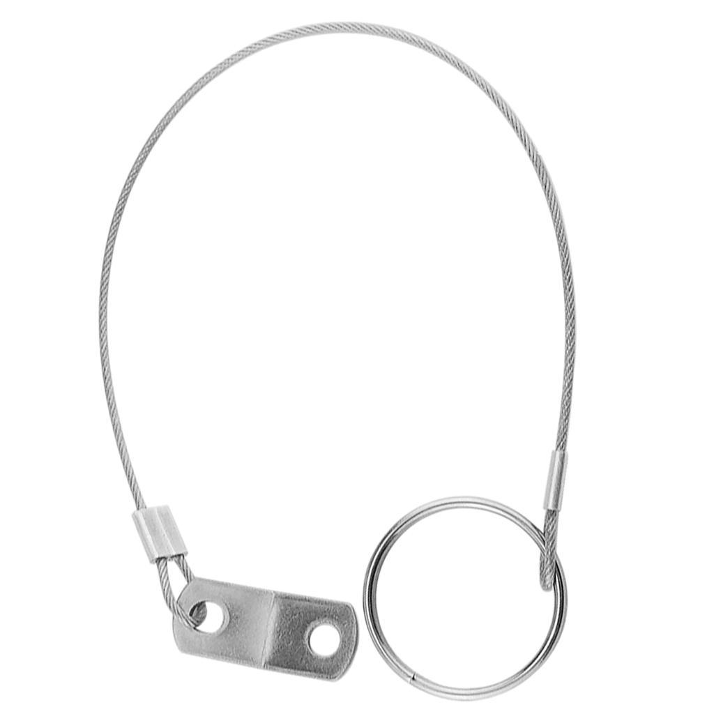 5x  Pin, Stainless Steel w/ Lanyard,   , 5.91"