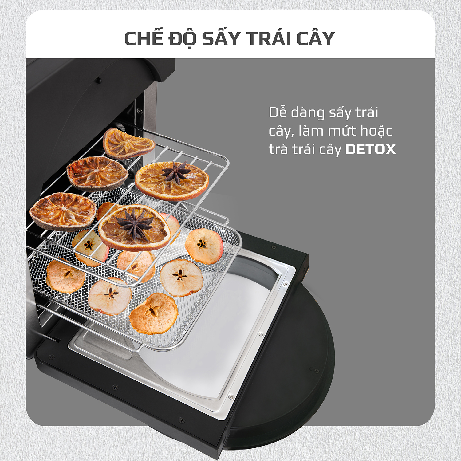 Nồi Chiên Không Dầu OLIVO AF15 [Hàng Chính Hãng] 16 Chức Năng - Dung Tích 15L - Công Suất 2000W - Thương Hiệu Mỹ