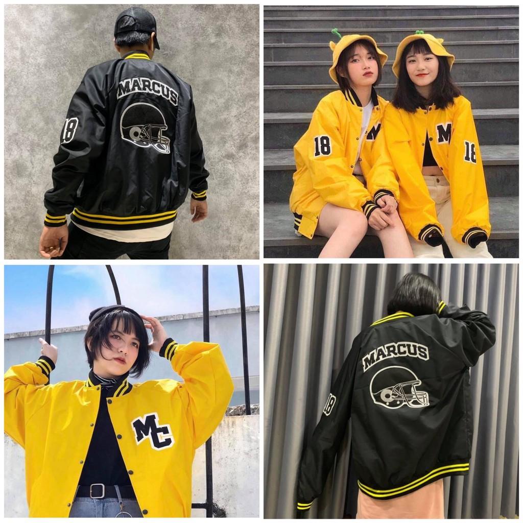 Áo Khoác kiểu dù Bomber unisex form rộng nam nữ 2 lớp MARCUS