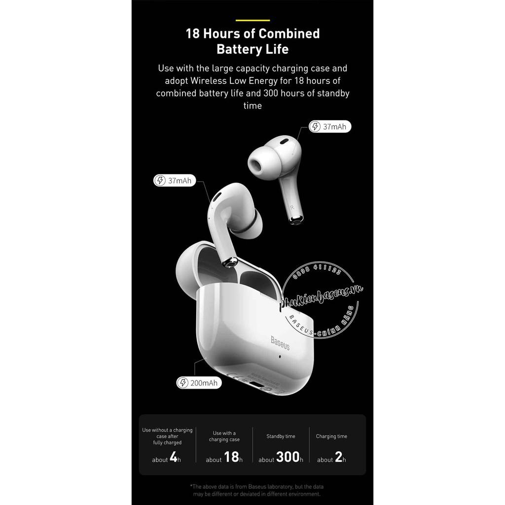 Tai nghe không dây true wireless Baseus Encok True Wireless Earphones W3 (24 giờ sử dụng- Hàng chính hãng.