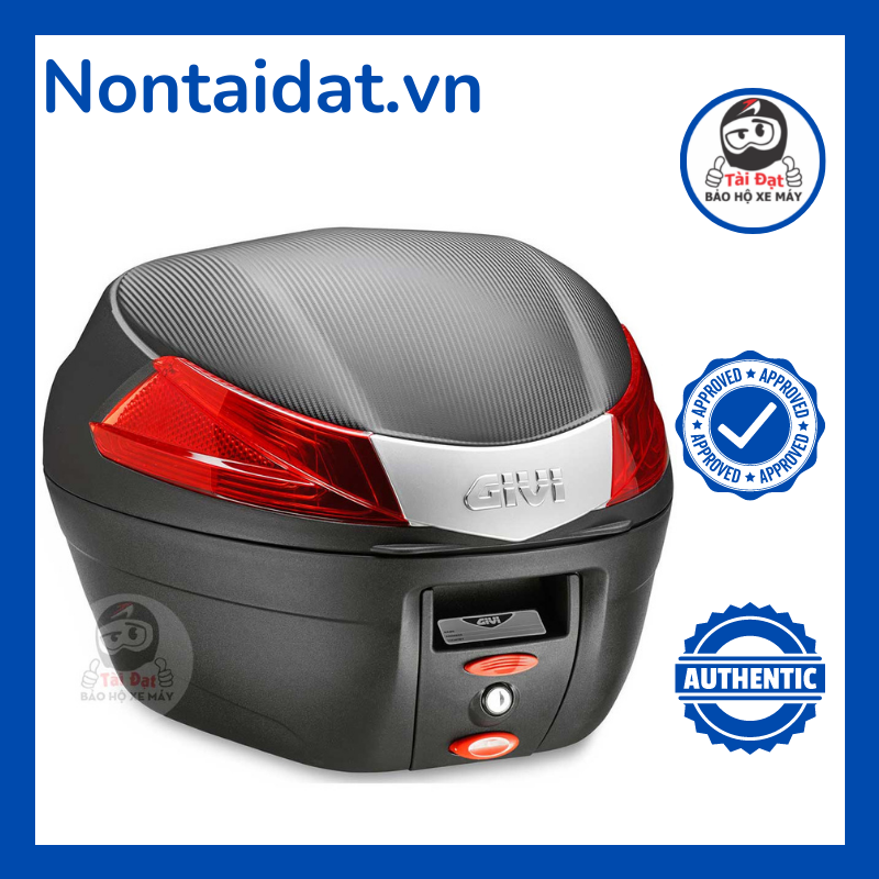 Thùng gắng Motor, xe máy chính hãng GIVI B34N - Monolock Top Case 34L