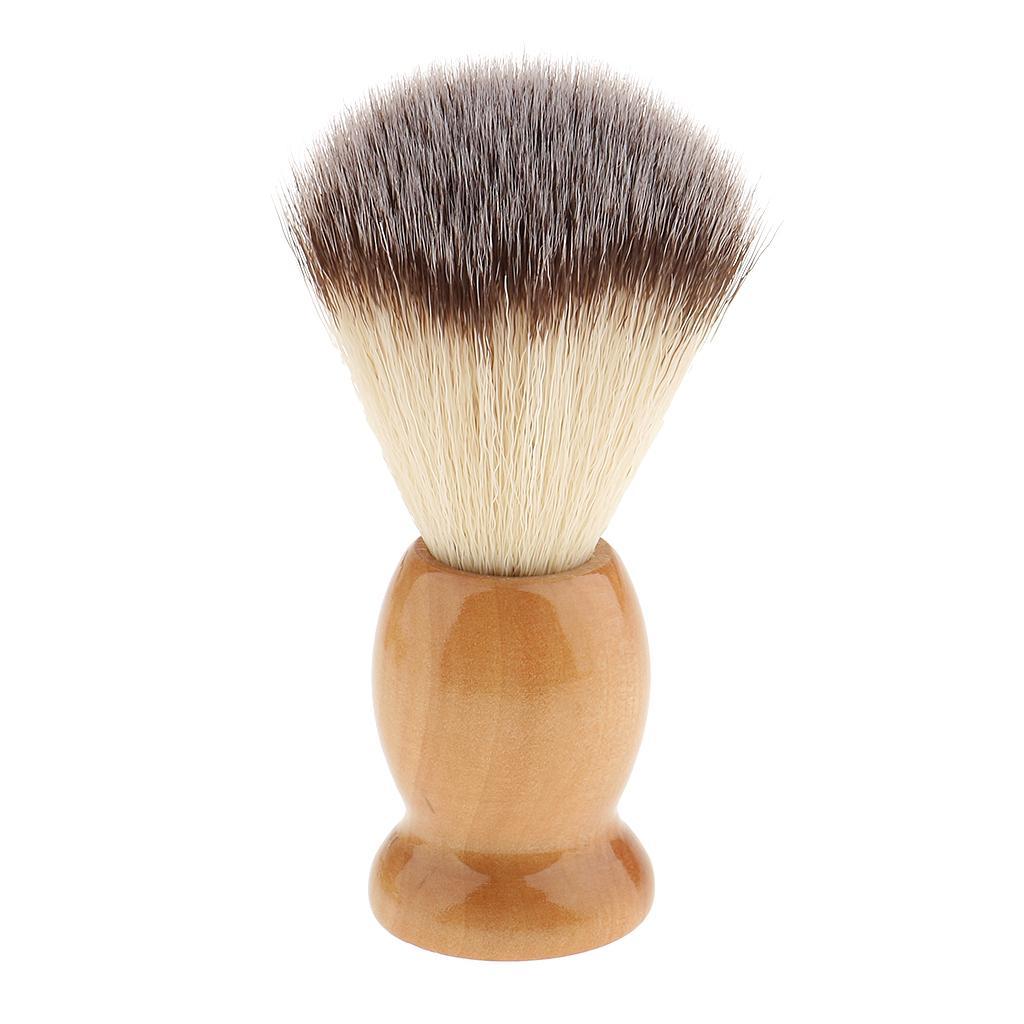 Shaving Brush Holder Made of Wood Stainless Steel Acrylic Cup Cup for Men
