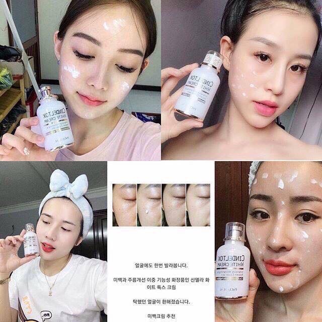 Kem dưỡng trắng da Cindel Tox white cream thể tích 50ml ,giúp trẻ hóa da , tăng độ ẩm ,bổ sung collagen cải thiện làn da lão hóa giúp da sáng hơn