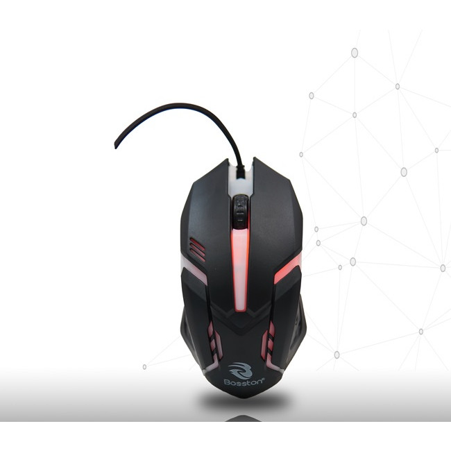 Chuột có dây USB Bosston LED M15 HN - Hàng nhập khẩu