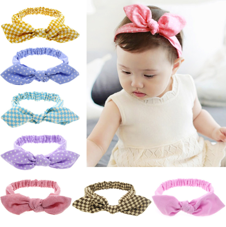 Băng đô turban chấm bí AHBĐ14 bé gái