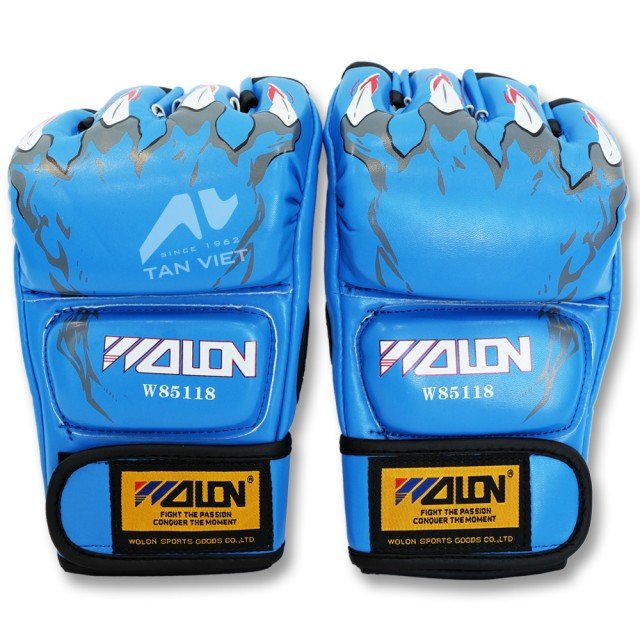 Combo Vỏ bao cát đấm bốc boxing 4 lớp dài 105cm, Ø=35cm + Găng tay đấm bốc mma hở ngón + Băng đa cuốn tay - Tặng kèm thêm 7 món bao gồm dây xích + móc treo + vít nở sắt + lót tay chân