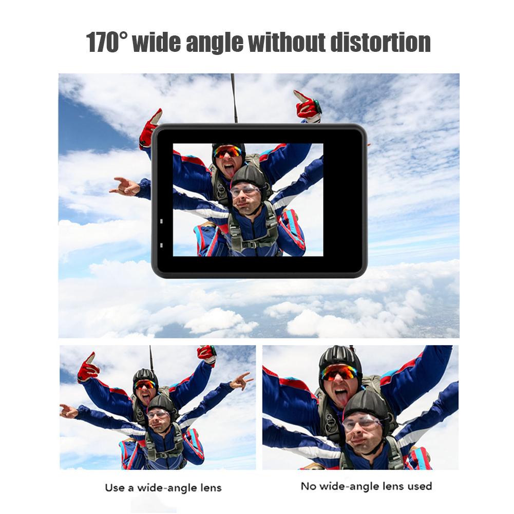 Máy ảnh thể thao EIS hoàn toàn mới 4K 60fps 24MP WiFi 2.0 inch Touch Touch LCD màn hình chống nước 4x Zoom Video Recorder Camera thể thao