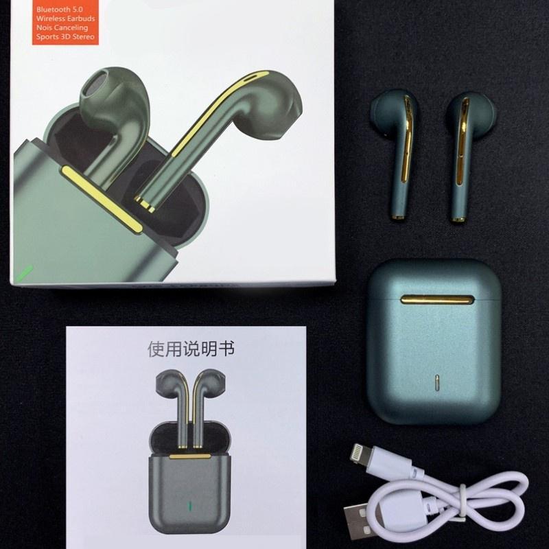 Tai Nghe Bluetooth Không Dây SM J18 Tws Chống Thấm Nước Phong Cách Thể Thao Cho Điện Thoại