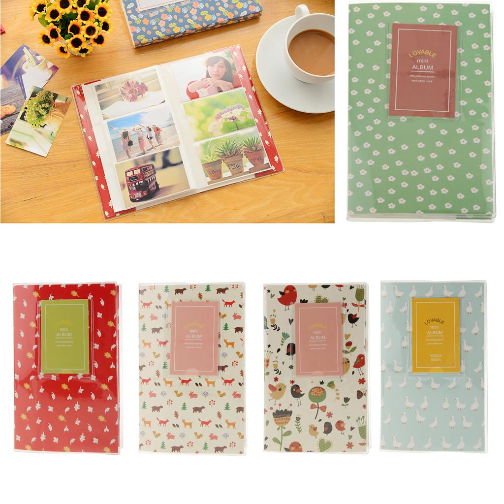 2x Photo Album Namecard Storage Case Mini Film Book 84 Photos for