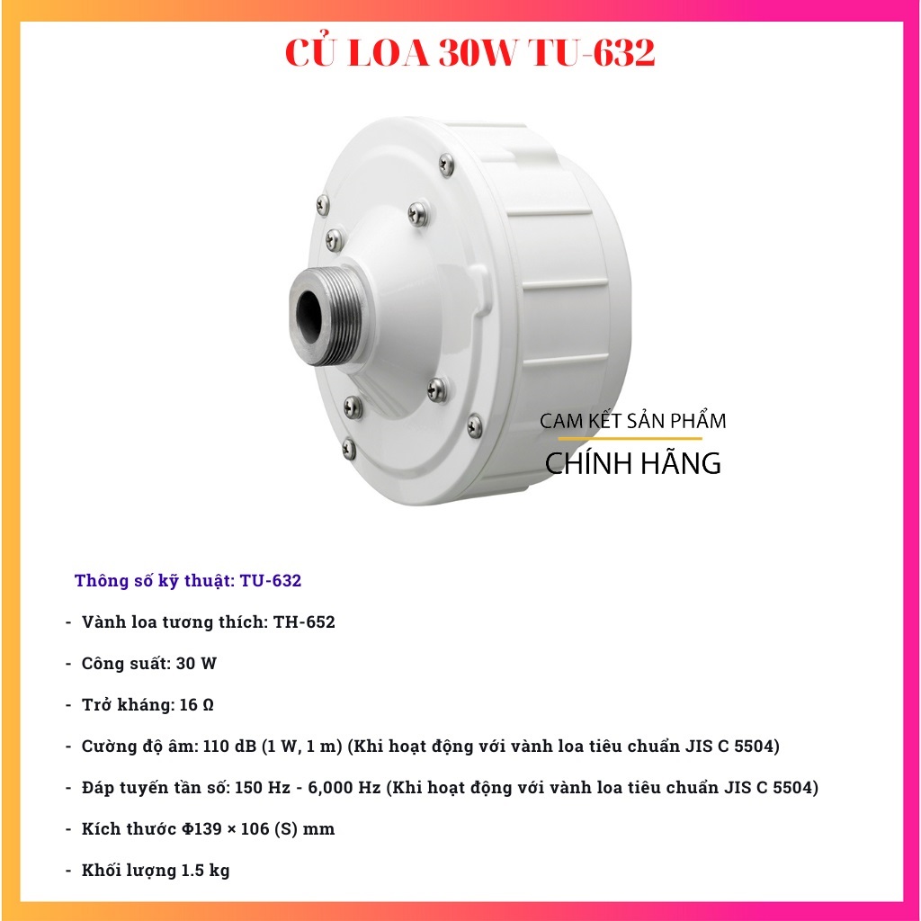 Củ loa TOA TU-632 - Hàng Chính Hãng