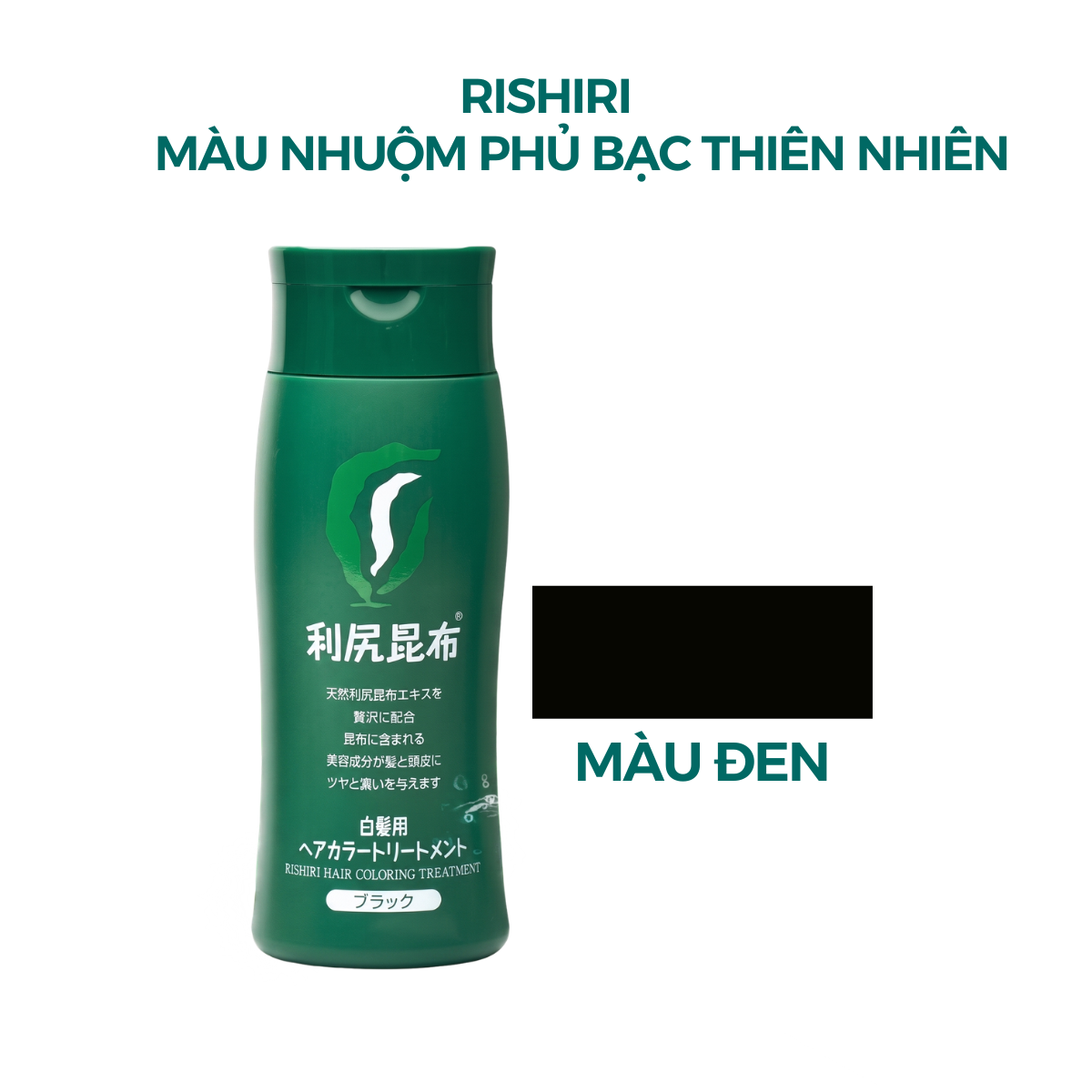 Màu Nhuộm Phủ Tóc Bạc Thiên Nhiên Cao Cấp Rishiri Nhật Bản Hair Color Treatment 200G