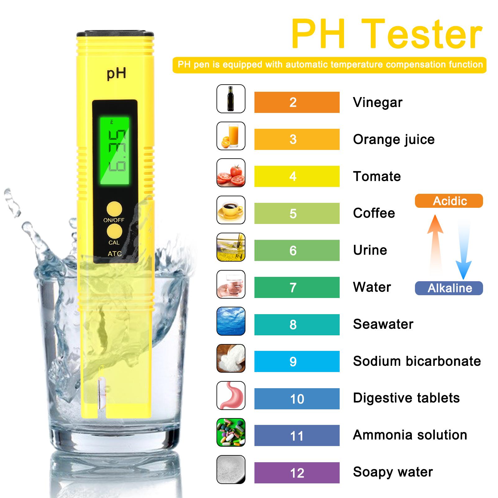Professional PH Tester TDS/EC Test Pen Multifunctional Water PH Test Tool Set Handheld Water Detect Device Kit