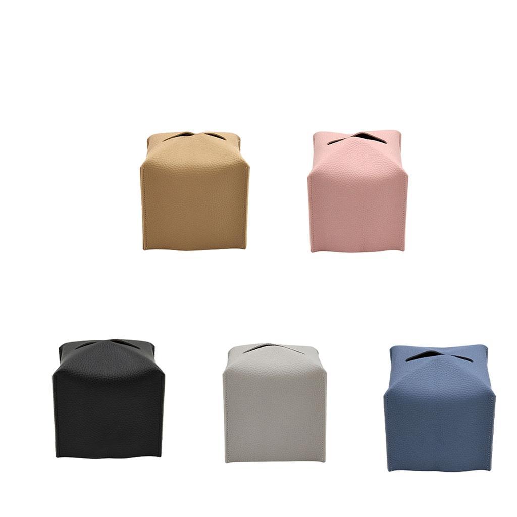 Creative Tissue Box Holder Leather for Bedroom Kitchen Dressers