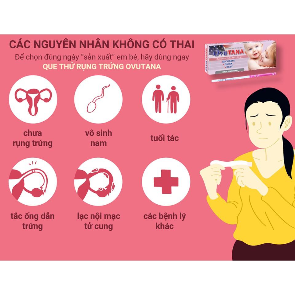 Combo 6 que thử rụng trúng OVUTANA - Canh con chính xác và dễ dàng hơn