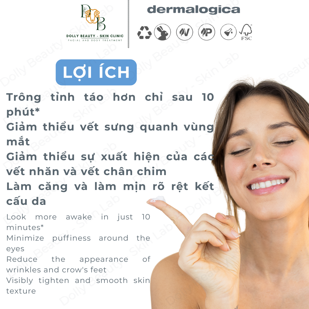 [DERMALOGICA] Kem dưỡng mắt dạng gel giúp mắt khoẻ AWAKEN PEPTIDE EYE GEL đánh thức vùng mắt từ sâu bên trong