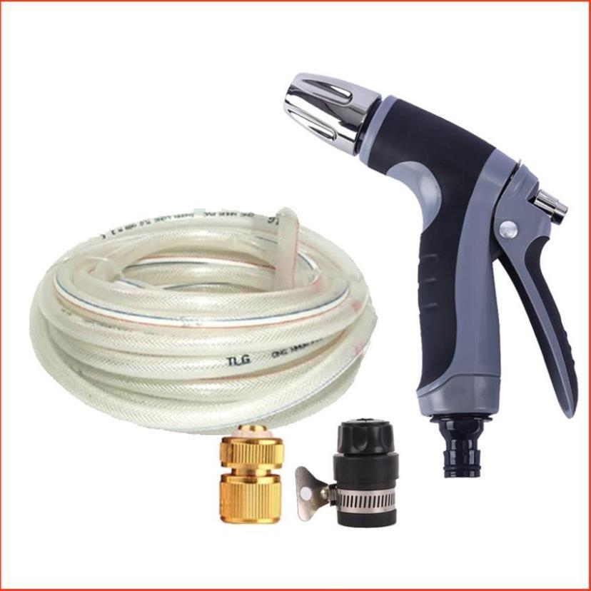 Bộ dây và vòi xịt tăng áp rửa xe tưới cây 20M 206817