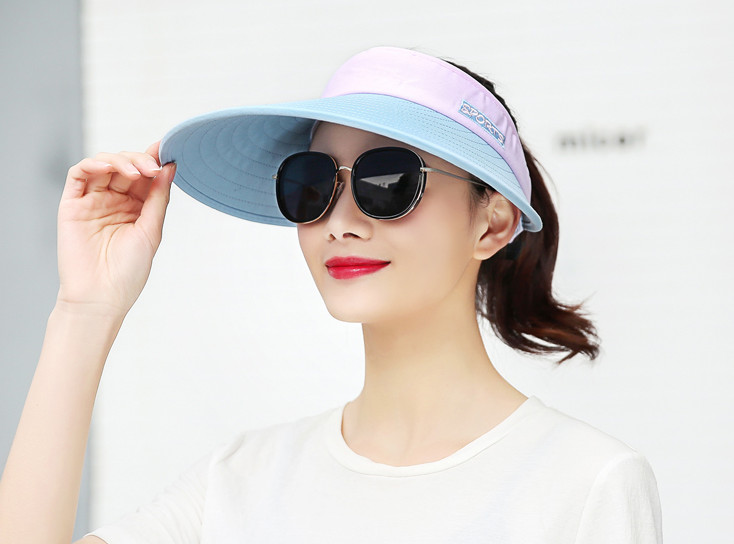Mũ chống nắng chống uv rộng vành nữ phong cách Hàn, nón rộng vành nửa đầu thời trang