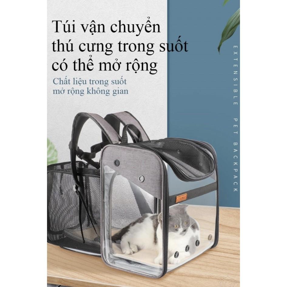 Balo đi chơi cho thú cưng chó mèo Extensible PET BackPack