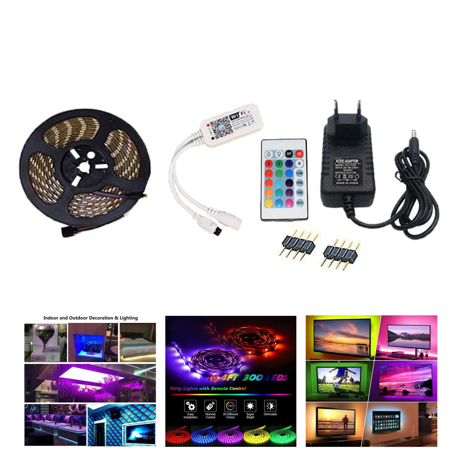 Home DC 12V LED Light Strips TV Decoration Lamp Kit