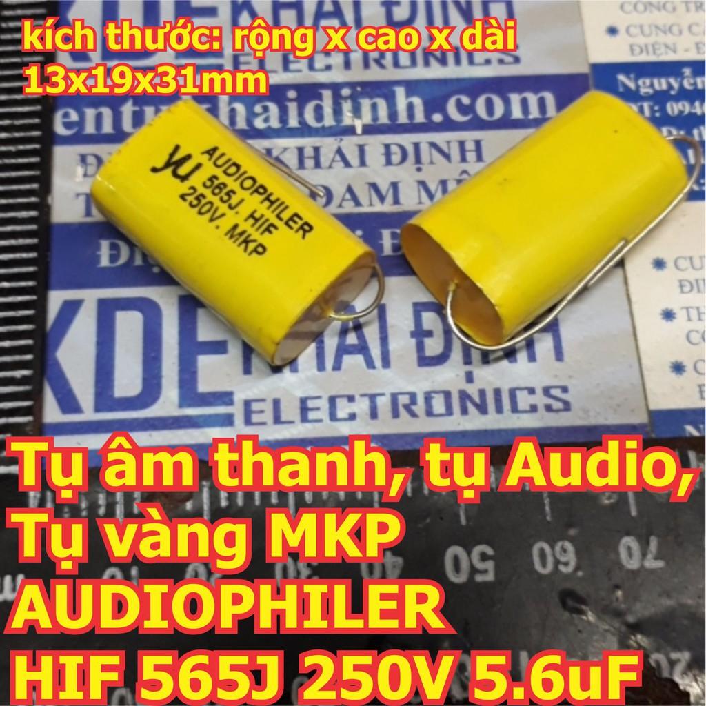 3 cái Tụ âm thanh, tụ Audio, Tụ vàng MKP AUDIOPHILER HIF 565J 250V 5.6uF kde5969